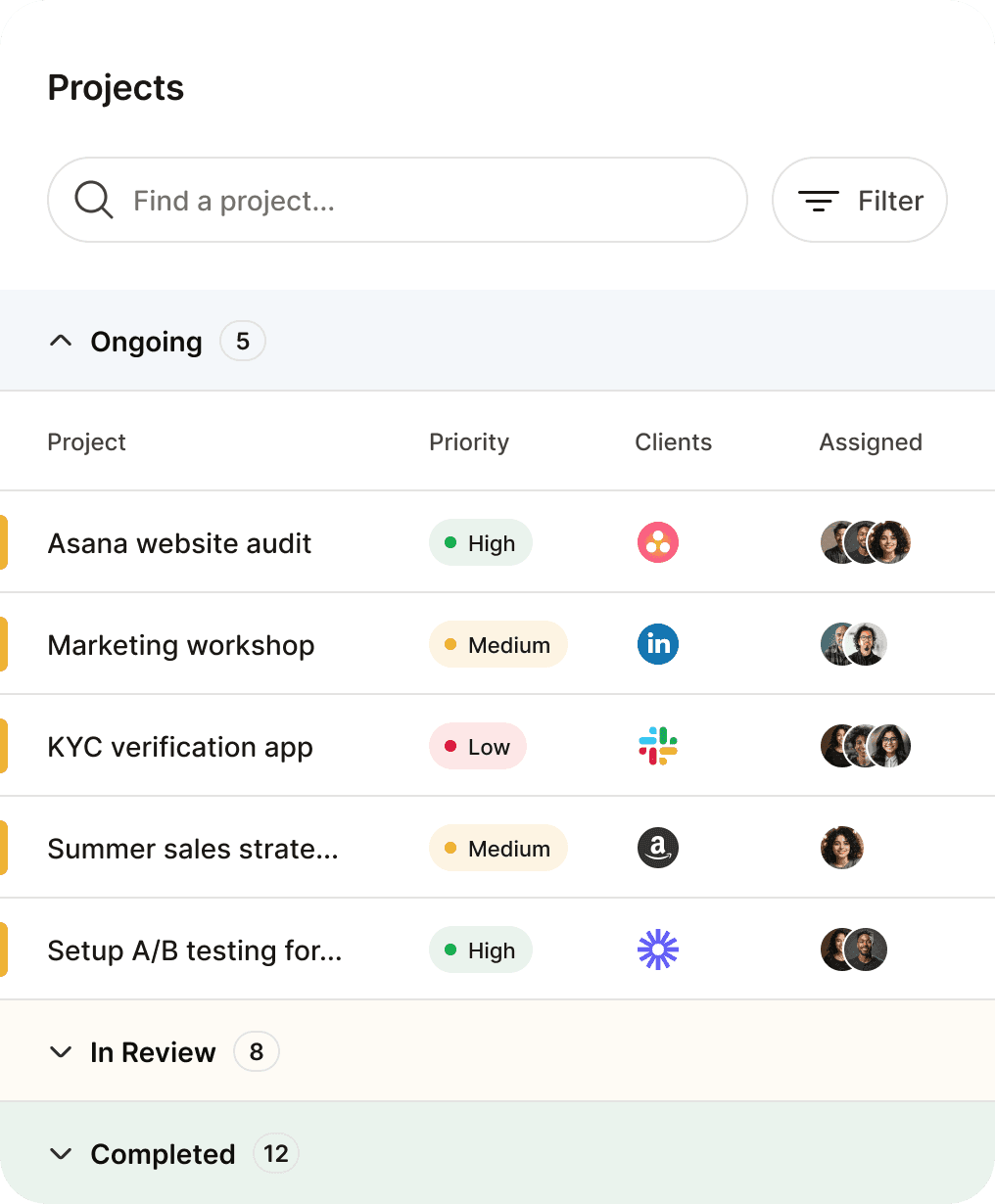 An image of Freelio's project ui